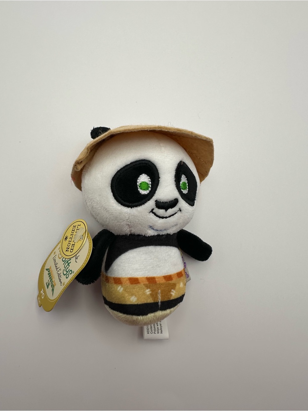 Hallmark Panda Plush with Tan Hat and Green Eyes